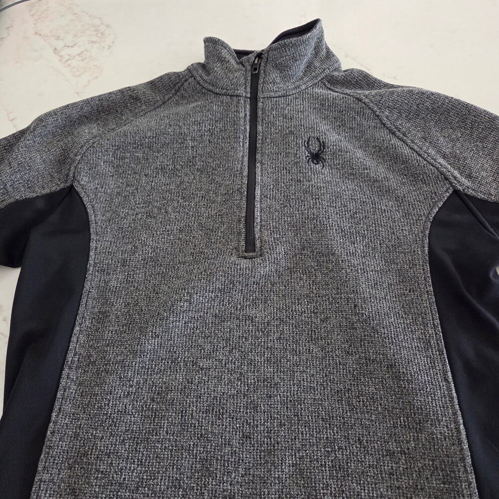 Men's/Women's Long Sleeve 1/4 Zip Spyder Sweater, Size Large